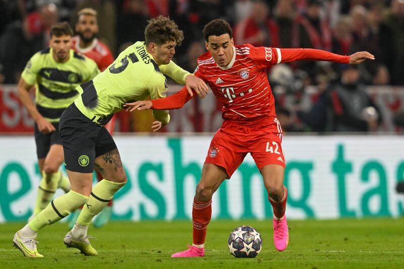Jamal Musiala – 5. Showed touches of his incredible talent as Thomas Tuchel put faith in the young attacker, but failed to put a real stamp on the game. Could have had a sight of goal if he hadn’t lost his footing during Bayern’s first-half dominance, but offered little more after that. AP 