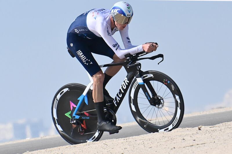Britain's Chris Froome in Abu Dhabi on Monday. AP
