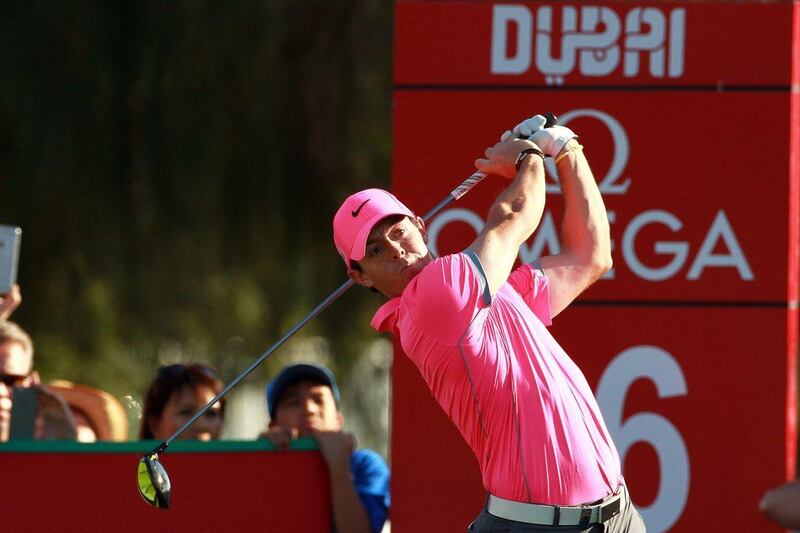 Rory McIlroy's stunning form in the UAE continued during a second round 64 at the Omega Dubai Desert Classic. Stringer / EPA