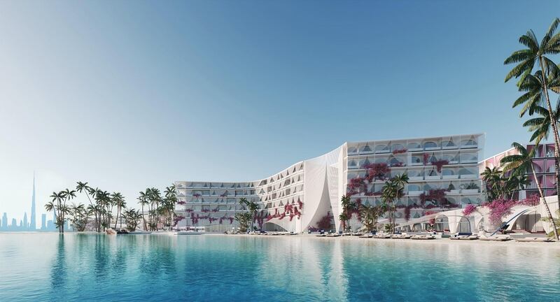 A render of Marbella Hotel, which is currently being built as part of The Heart of Europe project on Dubai's World Islands. Supplied