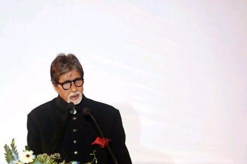 Amitabh Bachchan speaks at the inauguration ceremony of the 18th Kolkata International Film festival. Rupak De Chowdhuri / REUTERS