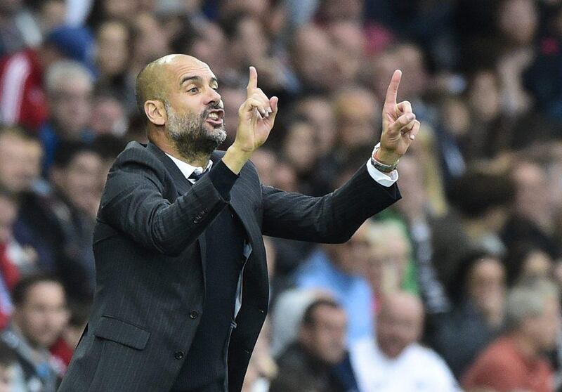 Pep Guardiola has overseen a perfect start at Manchester City with 10 wins but a trip to Celtic Park will provide a unique test. Rebecca Naden / Reuters