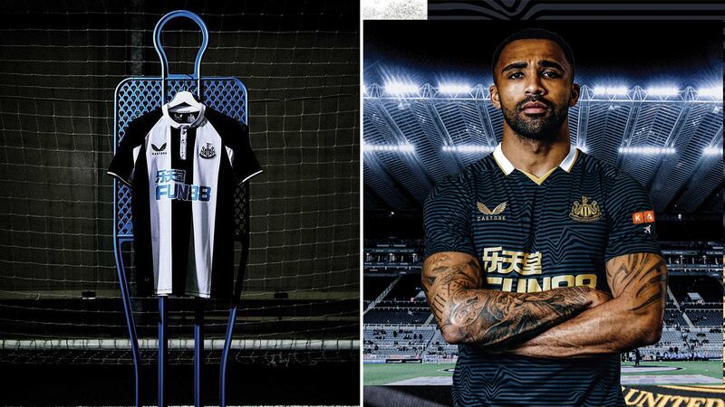 Newcastle United: Castore have entered the kit battle and their first effort with Newcastle is ... not the greatest entry by a long shot. The button-up home shirt looks odd with the thin white stripe in the middle, and the away kit's distorted lines are giving me a headache already. RATING: 5/10