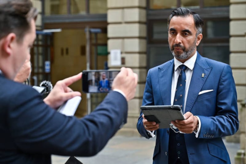 Lawyer Aamer Anwar said he was deeply upset to be accused of professional misconduct. Getty Images