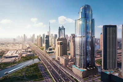 A rendering of Al Habtoor Tower on Sheikh Zayed Road in Dubai. Photo: Al Habtoor Group