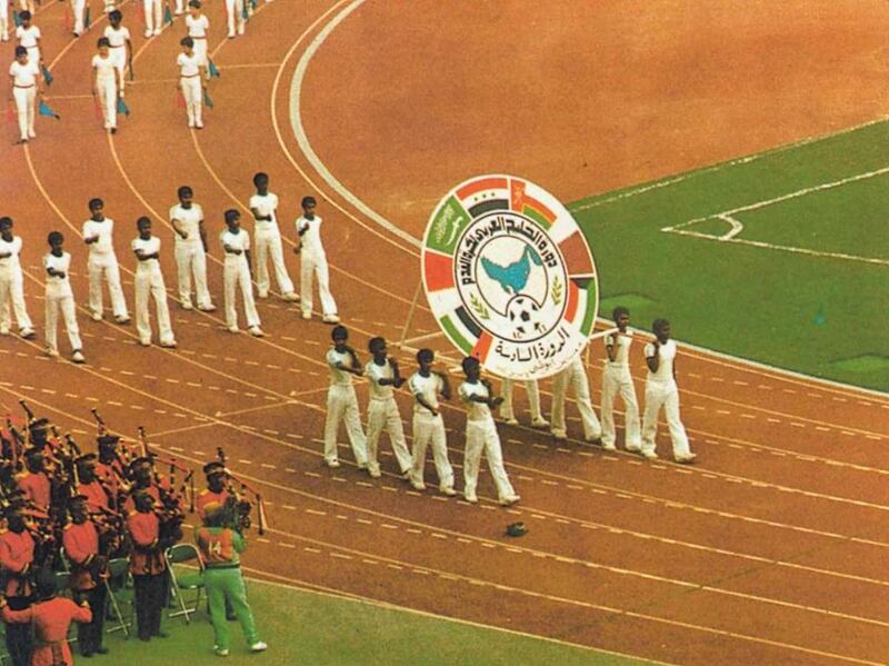 Opening ceremony of the 1982 Gulf Cup, which was held in the UAE. Photo Courtesy / Al Ittihad