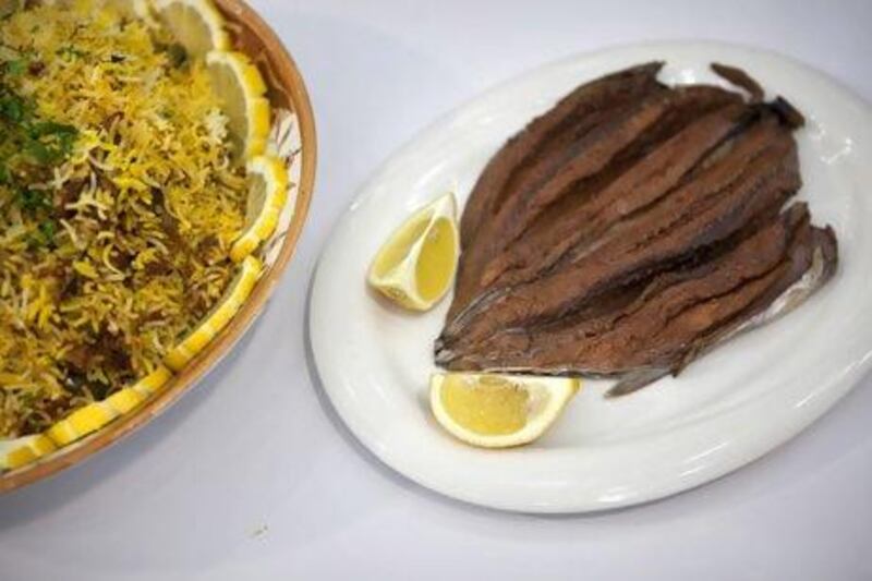 Traditional Emirati dishes by Khulood Atiq, who will be hosting a dinner at the Monte-Carlo Beach Club. Silvia Razgova / The National