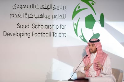 Prince Abdulaziz bin Turki says it is time for football in Saudi Arabia to achieve greater heights. Courtesy General Sports Authority of Saudi Arabia