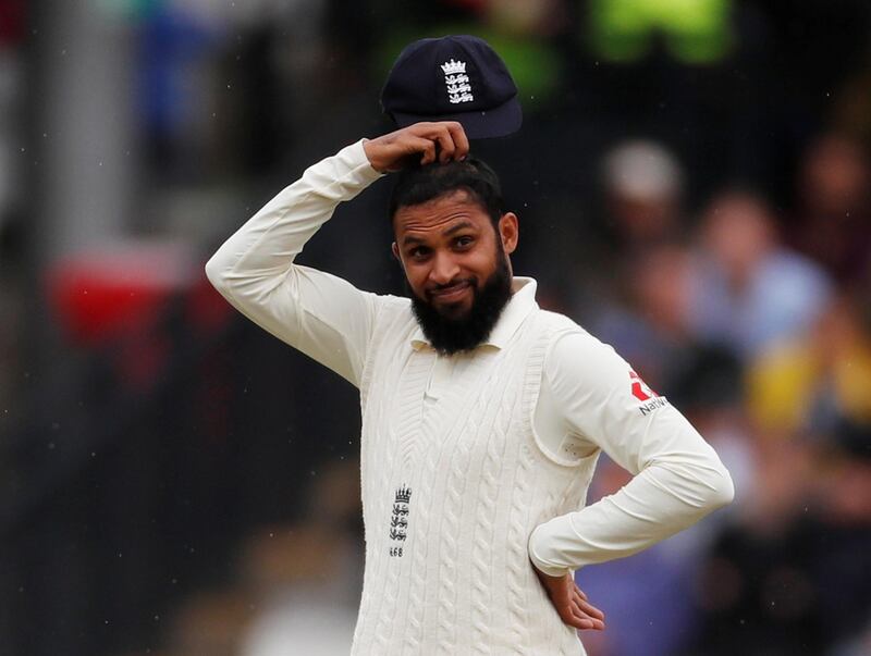 Cricket - England v India - Second Test - Lord’s, London, Britain - August 12, 2018   England's Adil Rashid gestures during the match    Action Images via Reuters/Paul Childs
