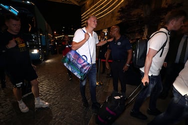 Manchester City's Erling Haaland arrives at the team hotel, ahead of Saturday's UEFA Champions League Final between Manchester City and Inter Milan. Picture date: Thursday June 8, 2023. PA Photo. See PA Story SOCCER Man City. Photo credit should read: Nick Potts/PA Wire.
