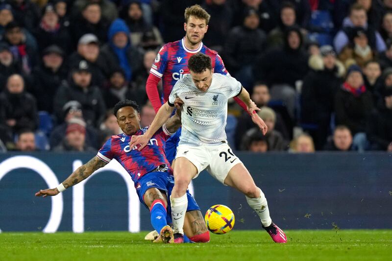 Diogo Jota - 6. Hit the crossbar from a difficult angle in the first half. Snatched at a number of half chances before he was substituted after the break. AP