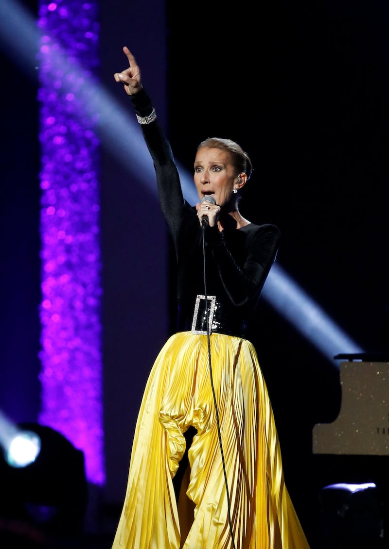Singer Celine Dion performs "A Change Is Gonna Come" during the taping of "Aretha! A Grammy Celebration For The Queen Of Soul" at the Shrine Auditorium in Los Angeles, California, U.S., January 13, 2019. The concert airs on CBS on March 10, 2019. REUTERS/Mario Anzuoni