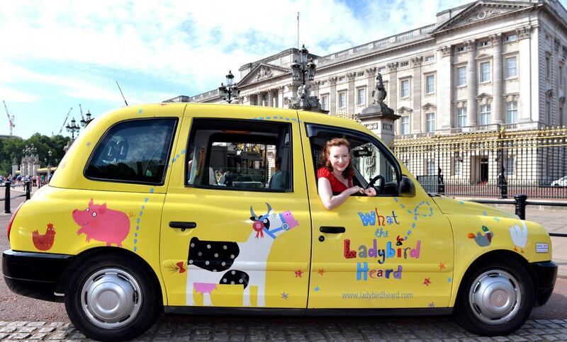 Bestselling illustrator Lydia Monks in a unique WHAT THE LADYBIRD HEARD taxi on July 4, 2014 in London, England. Anthony Harvey / Getty Images for Macmillan Children’s Books