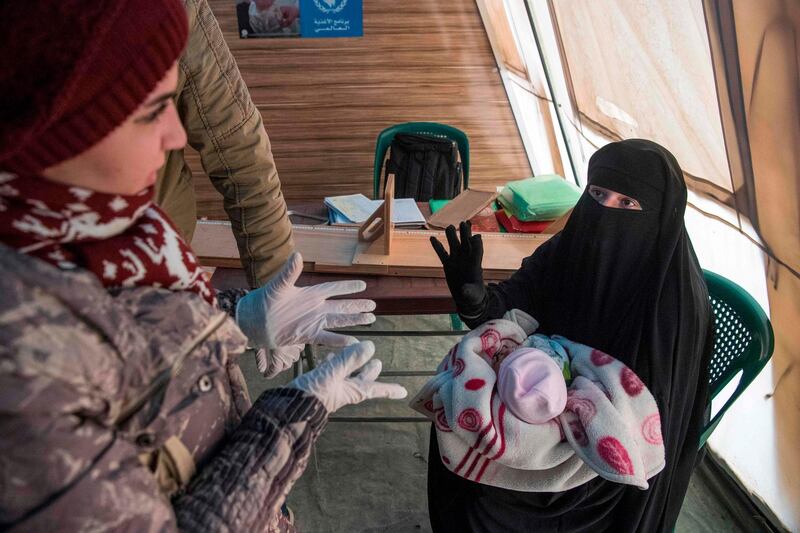 Medics at Al-Hol, which has been flooded with more than 25,000 displaced in recent weeks as military operations ramped up, do not have the capacity to treat severely malnourished children and must send them on to hospitals in Hasakeh an hour away. AFP