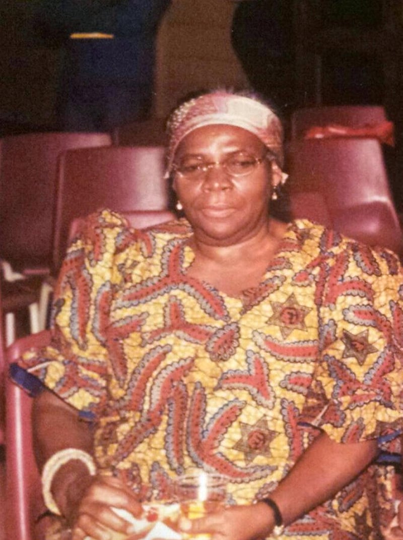 Yvonne Tagoe's mother, Edna Chapman, when she was in her late sixties. Courtesy Yvonne Tagoe