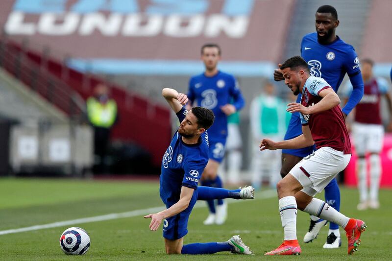 Jorginho - 7: Neat and tidy in middle of park from Italian midfieldern that helped Chelsea control tempo of game. AFP