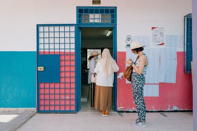 Polling stations across Tunisia had record low turnout in Monday's referendum. Erin Clare Brown / The National