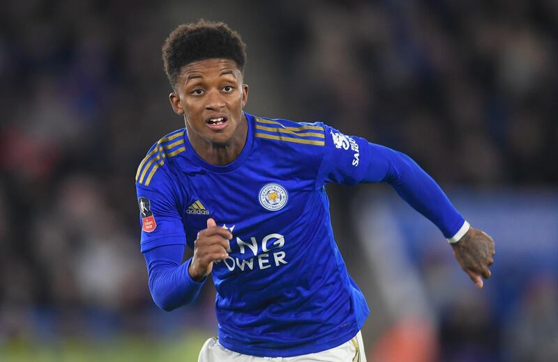 LEICESTER, ENGLAND - JANUARY 04: Demarai Gray of Leicester in action during the FA Cup Third Round match between Leicester City and Wigan Athletic at The King Power Stadium on January 04, 2020 in Leicester, England. (Photo by Michael Regan/Getty Images)