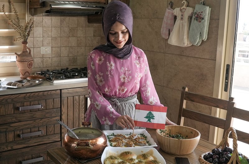 From a small town in Lebanon's west Bekaa, 23-year-old chef Abir El Saghir films TikTok videos showing her cooking dishes from around the world. All photos: Reuters