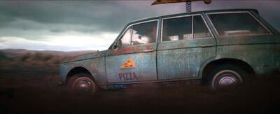 The Pizza delivery car that features in the new Marvel series 'Loki'