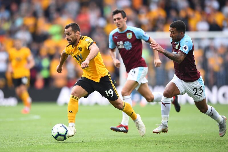 Left-back: Jonny (Wolves) – Part of the defence who shut out Burnley to earn back-to-back clean sheets and a second successive win for the promoted club. Getty Images