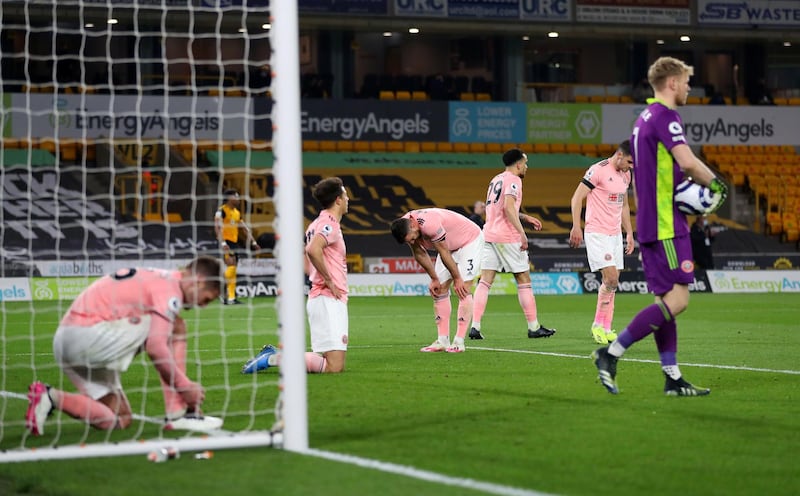 Wolverhampton Wanderers' Willian Jose scores to make it 1-0. Reuters