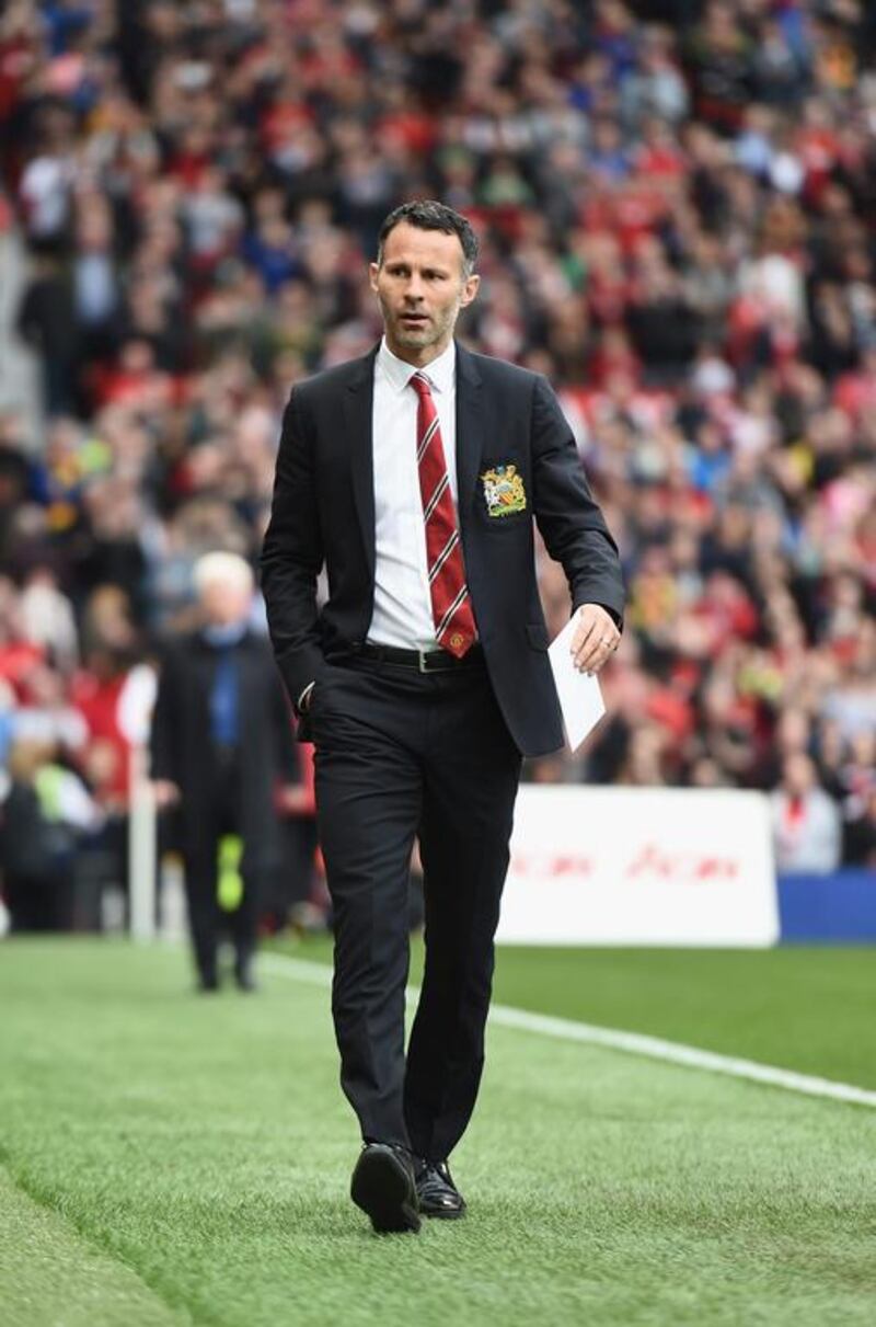 The man himself strode in for what he called the biggest moment of his football career. Giggs had been a United player for two decades, but he was probably just as nervous being on the other side of the touchline. Laurence Griffiths / Getty Images