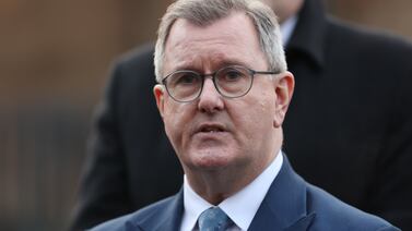 Sir Jeffrey Donaldson was selected as DUP leader in 2019, replacing Arlene Foster. PA