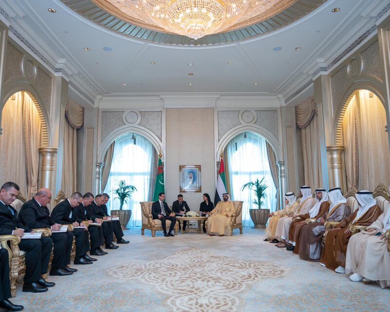 Sheikh Mohammed spoke of the UAE's commitment to forging close links with central Asian countries. Photo: Dubai Media Office