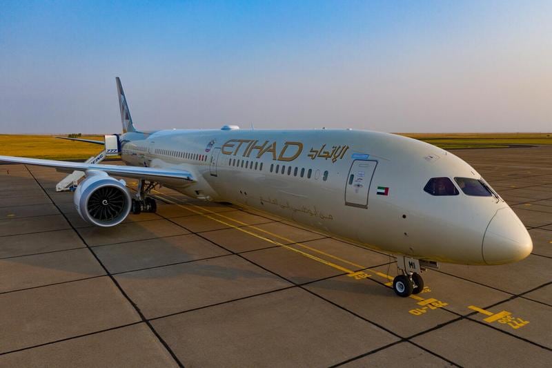 Etihad's will increase its fleet size to 51 Boeing 787 Dreamliners. Courtesy Etihad / Boeing