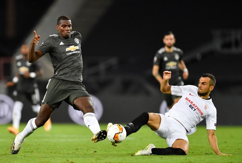 Paul Pogba 7. Played well; beautiful passes, recoveries. lovely touches, great footwork. As impressive as he was against Celta in the 2017 semi first leg. Needs better players around him. AP