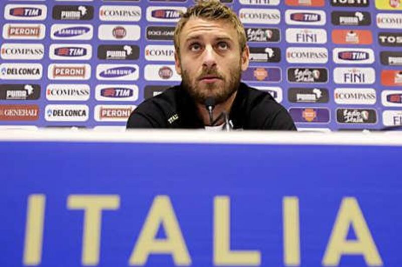 Italy's Daniele De Rossi scored the only goal for the Azzurri in their draw against Paraguay.