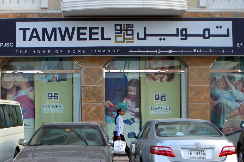 The Tamweel office in Al Barsha is pictured closed to business in 2009. Paulo Vecina / The National