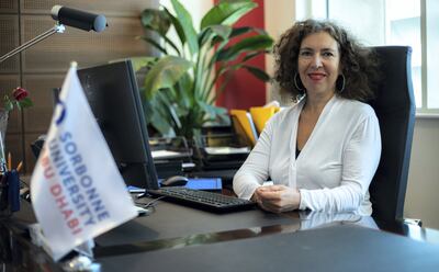 Prof Silvia Serrano, vice chancellor of Sorbonne University Abu Dhabi. Photo: Sorbonne University Abu Dhabi