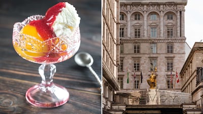 The peach melba was invented at London's Savoy Hotel in honour of an Australian opera singer. Getty Images