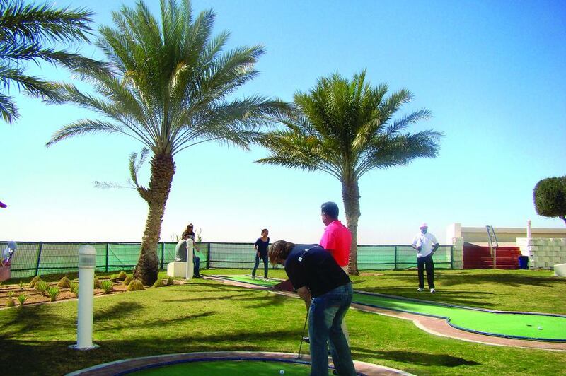 Mini golf at the Mercure hotel in Jebel Hafeet, Al Ain. Courtesy Mercure hotel