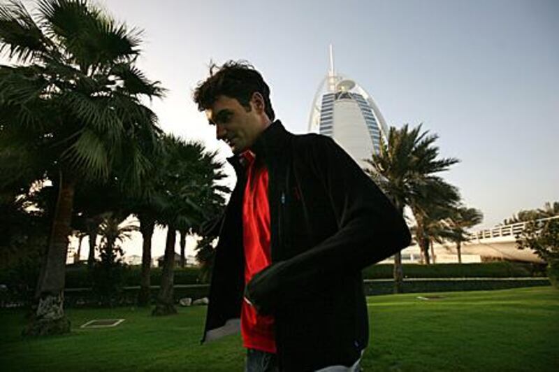 Roger Federer, seen in Dubai, will defend French title.