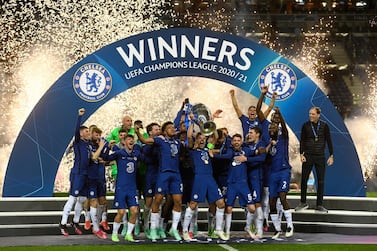 Caesar Azpilicueta of Chelsea lifts the Champions League following their victory over Manchester City.  Getty