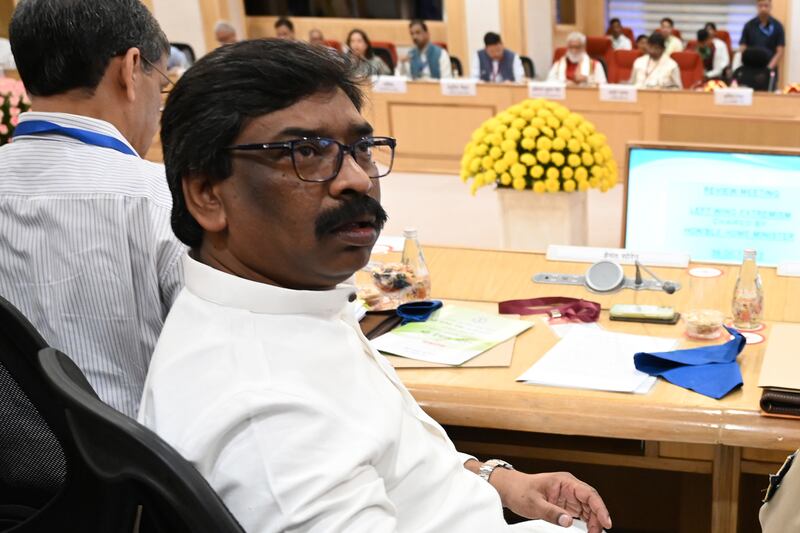 Hemant Soren, former chief minister of Jharkhand, in eastern India, was arrested on Wednesday by federal financial police. Getty Images
