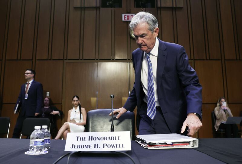 Federal Reserve Chairman Jerome Powell has repeatedly pointed to the strength of the labour market as to why he believes inflation in the US will remain elevated for some time. AFP