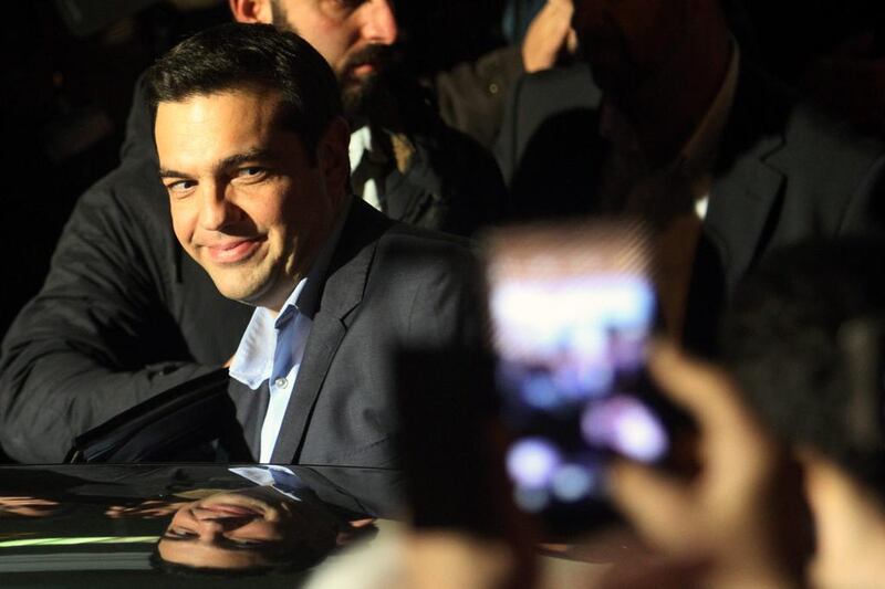 Alexis Tsipras, the presumptive new Greek prime minister, led his anti-austerity Syriza party to victory in the general election. Photo: Alexandros Vlachos / EPA