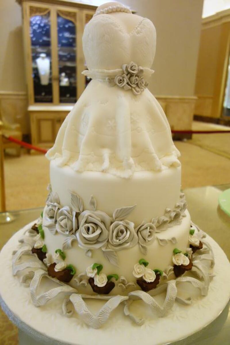 This wedding cake was entered into the home baker category.  Delores Johnson / The National