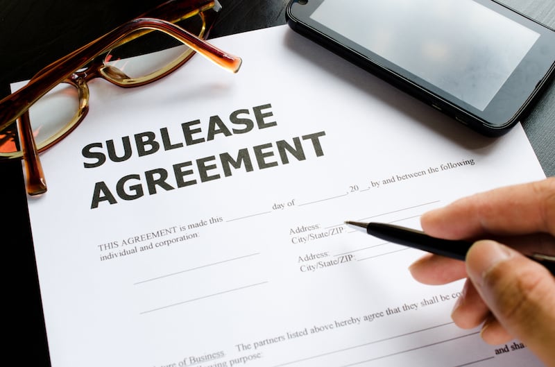 If a tenant is subletting without the landlord's consent, the latter can file a case against them for not abiding by terms of the contract. Getty