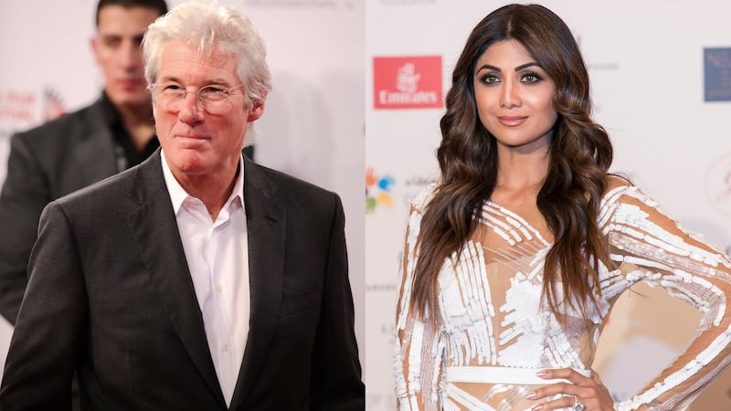 An Indian court has cleared Bollywood actress Shilpa Shetty of an obscenity charge that was filed 15 years ago, when she was kissed on the cheek by Hollywood star Richard Gere. Photos: Reem Mohammed and Lee Hoagland / The National