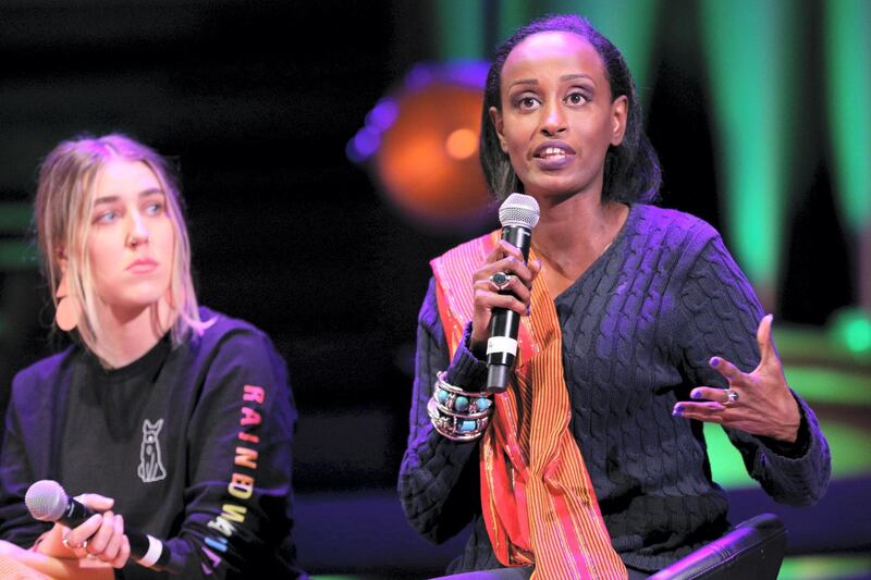 RTYWHW London, UK, 3rd Mar 2019.  Anti-FGM campaigner Leyla Hussein. March4Women is CARE International?s annual month of action for gender equality. This year?s London event is held at Central Hall, rather than as an outdoor rally, and features speeches, debate and musical performances from celebrity supporters. Credit: Imageplotter/Alamy Live News