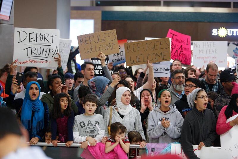 Arab-Americans have learnt that if they overcome their differences and work together towards protecting their rights, the community will be built. G Morty Ortega / Getty Images / AFP