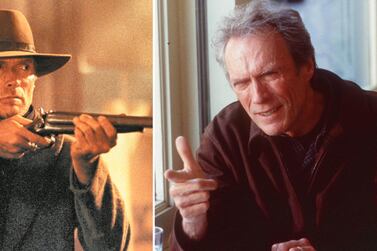 Clint Eastwood in 'Unforgiven' (left) and 'True Crime' (right). 