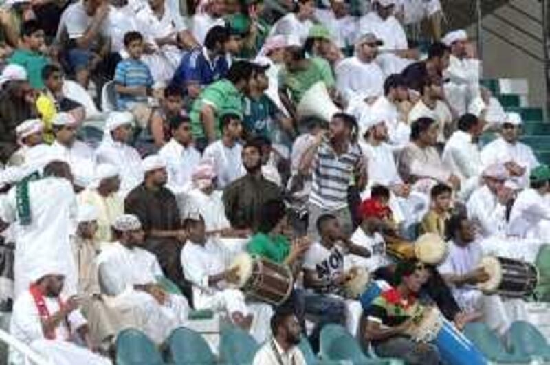 Dubai, 25th September 2009.  Al Shabab supporters, at Maktoum bin Rashid Stadium.  (Jeffrey E Biteng / The National)