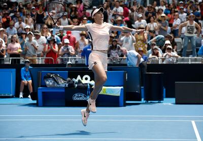 Tennis - Australian Open - Hisense Arena, Melbourne, Australia, January 20, 2018. Caroline Garcia of France celebrates winning against Aliaksandra Sasnovich of Belarus. REUTERS/Toru Hanai   TPX IMAGES OF THE DAY