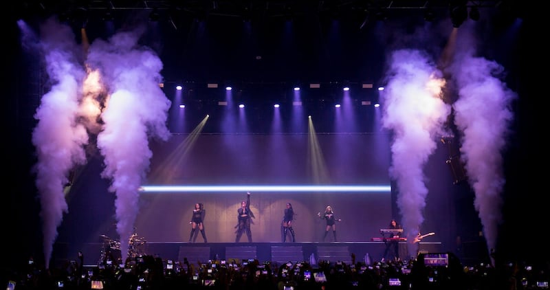 Fifth Harmony perform at Du Forum on Yas Island.